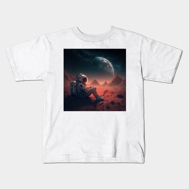 Last man on mars Kids T-Shirt by TheMadSwede